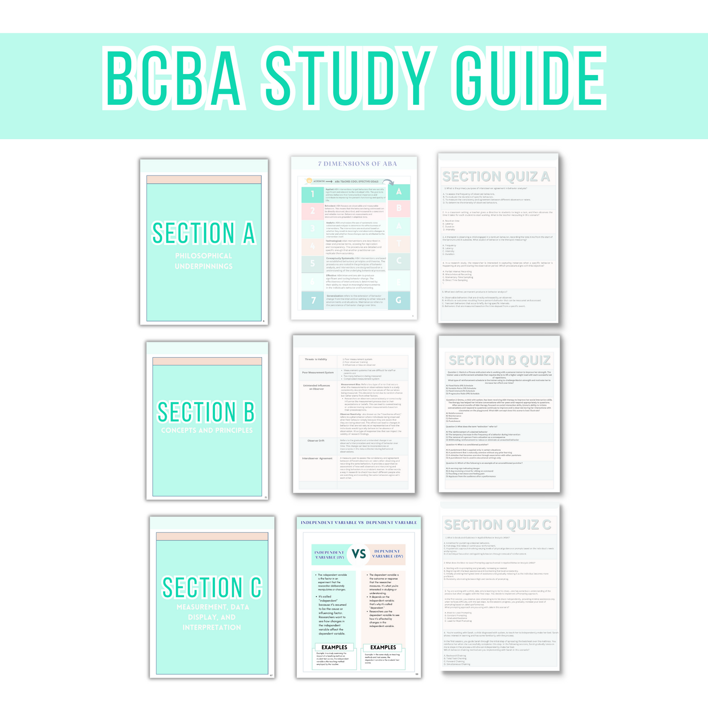 BCBA Study Guide 2024-2025 6th Edition Task List, BCBA Study Guide, A Complete Guide, BCBA Study Material