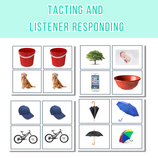 VB-Mapp Tacting Cards Bundle, ABA Therapy Materials, VB-Mapp Materials, Listener Responding, Speech Therapy Materials